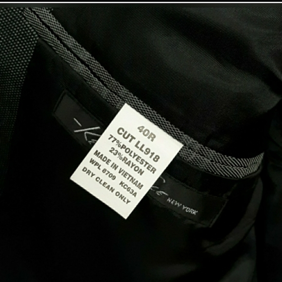 Kenneth Cole New York Blazer Coat Gray 40R - Picture 7 of 8